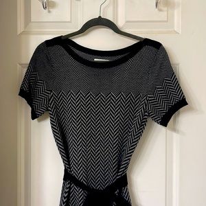 Calvin Klein belted sweater dress